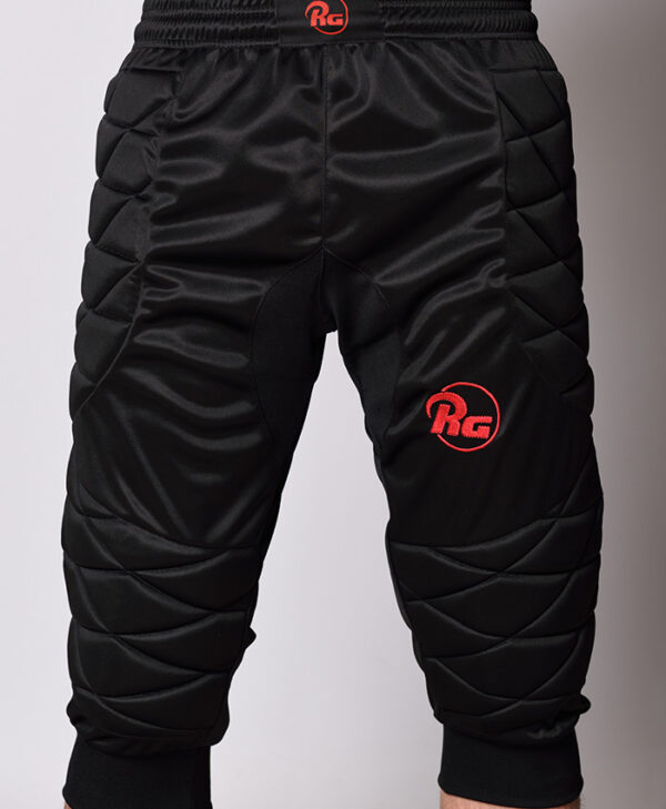 Pantaloni trei sferturi de portar, negru/rosu - imagine 3