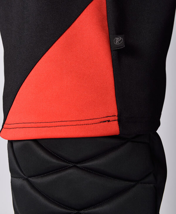 Pantaloni trei sferturi de portar, negru/rosu - imagine 4