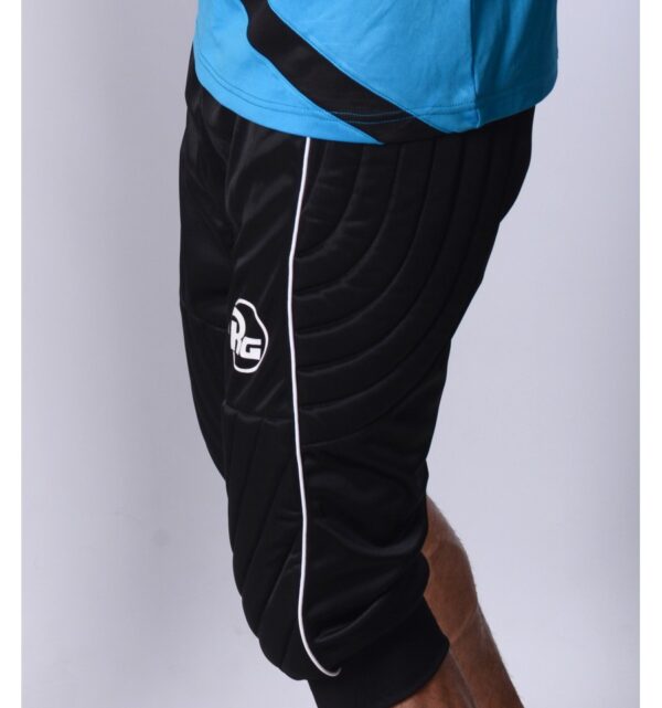 Pantaloni trei sferturi de portar, negru/alb