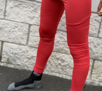 Pantaloni lungi compresivi (roșu)