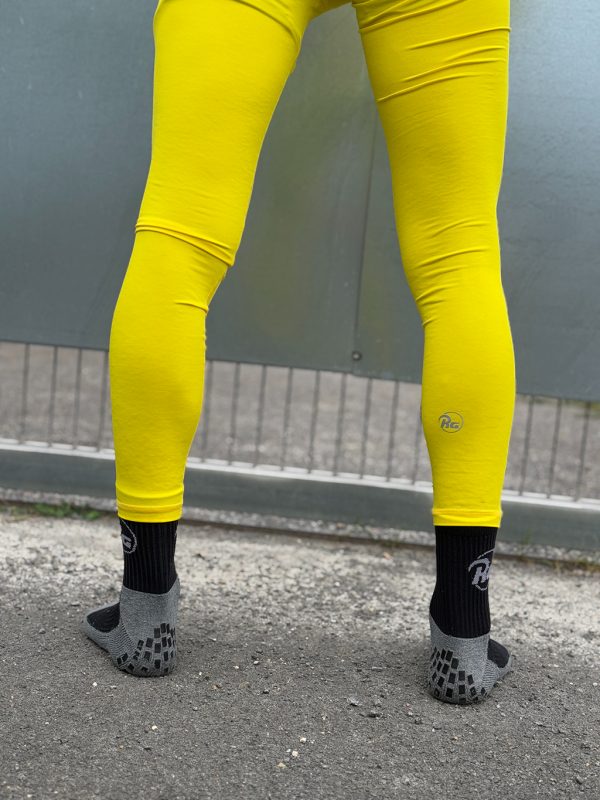 Pantaloni lungi compresivi (galben) - imagine 3