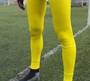 Pantaloni lungi compresivi (galben)