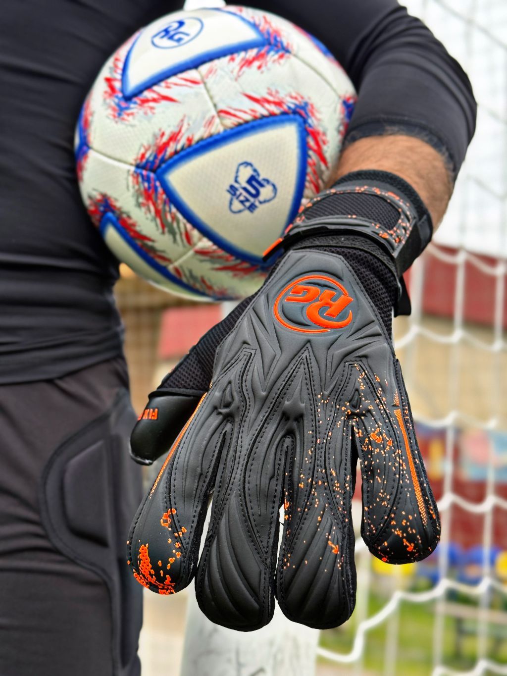 RG GOALKEEPER GLOVES ASPRO BLACKOUT - 26/27 - imagine 12