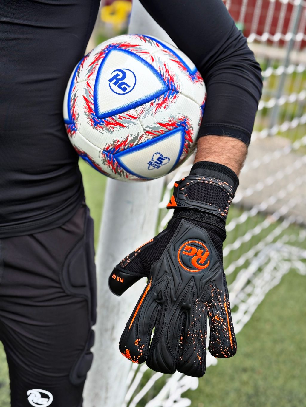 RG GOALKEEPER GLOVES ASPRO BLACKOUT - 26/27 - imagine 21