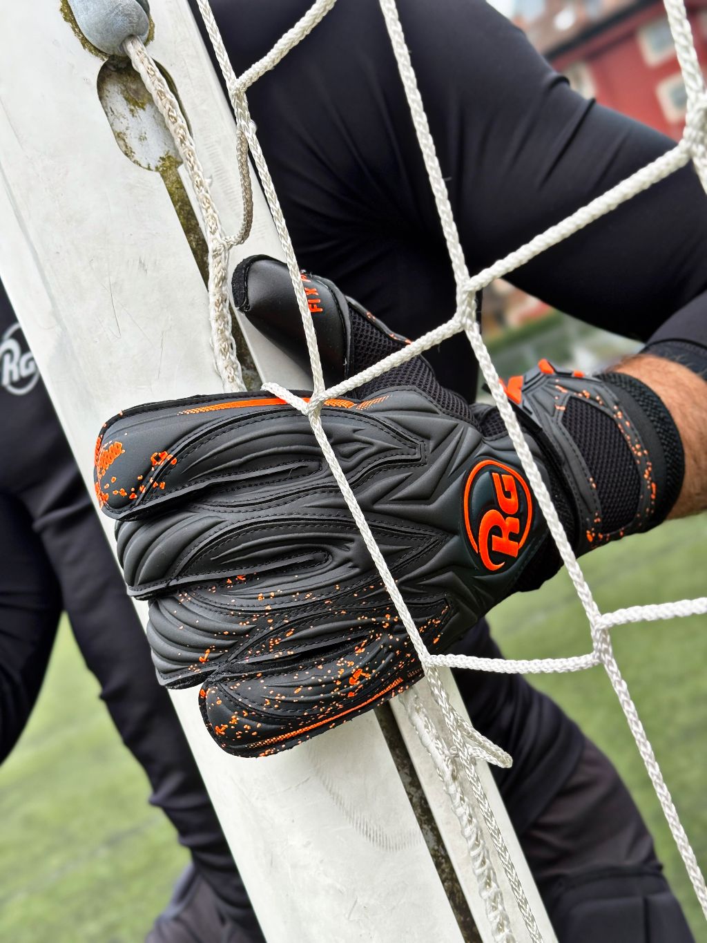 RG GOALKEEPER GLOVES ASPRO BLACKOUT - 26/27 - imagine 11