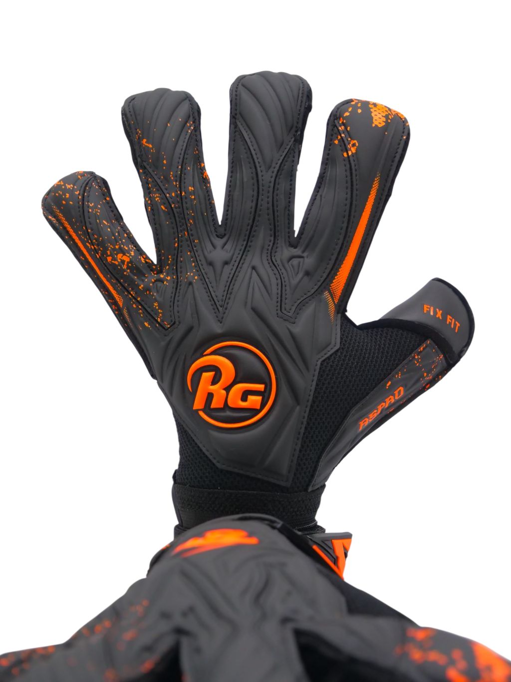RG GOALKEEPER GLOVES ASPRO BLACKOUT - 26/27 - imagine 7